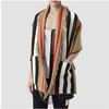 BURBERRY 巴宝莉 中性标志性条纹羊毛混纺提花披肩 8019415 A7026 商品缩略图2