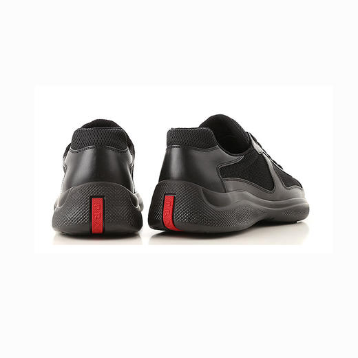 【一】PRADA 普拉达 男士休闲鞋 黑色 4E3400 6GW F0002 商品图2