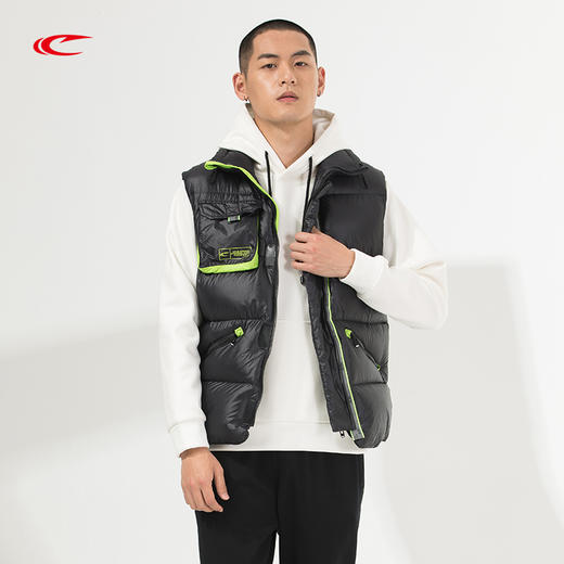 【简单大方 时尚亮色 立体贴袋】线下同款赛琪薄百搭男士棉马甲261501 商品图1