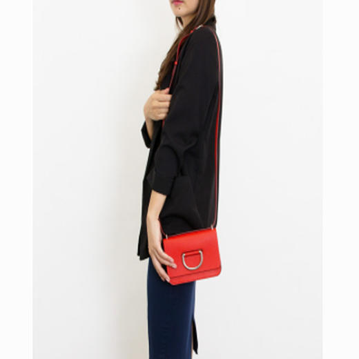 BURBERRY 博柏利 女士斜挎包 U型环包 红色 4076705 62200 商品图0