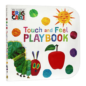 卡尔爷爷儿童形状数字启蒙触摸书 英文原版绘本 Eric Carle Touch and Feel Playbook 张湘君 好饿的毛毛虫 英文版进口英语书籍