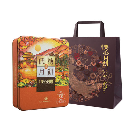 【美心】低糖蛋黄白莲蓉月饼中秋美心月饼礼盒6个装中秋 商品图0