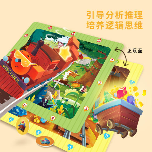 智蔻小小车长逻辑思维训练玩具4岁以上儿童益智桌游亲子互动 商品图1