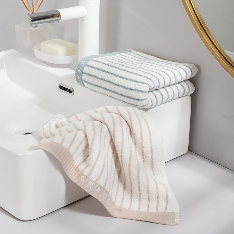 【条纹新疆棉毛巾】加厚经典款 不掉毛  72*34cm 90g/条