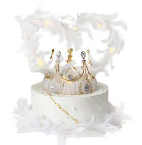 【NO.25】网红爆款 大气羽毛女神系列 原味奶油水果蛋糕