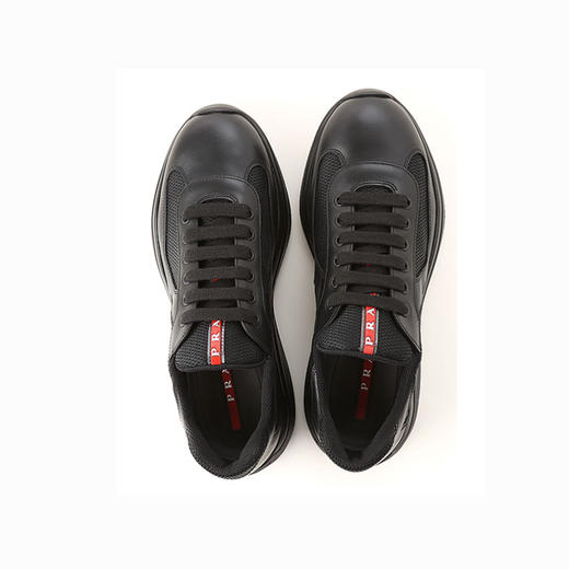 【一】PRADA 普拉达 男士休闲鞋 黑色 4E3400 6GW F0002 商品图3
