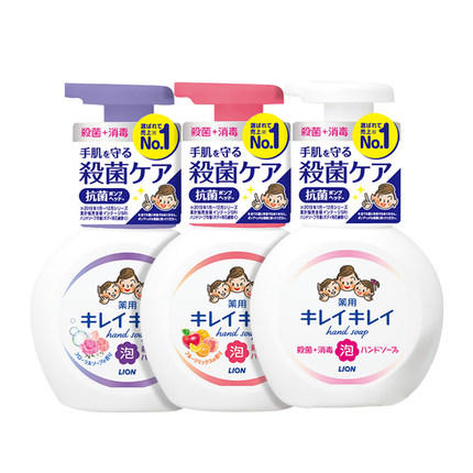 9楼母婴生活馆  狮王儿童泡沫抑菌洗手液250ml（无香 花香型 果香型）吊牌价：39元 活动价：29.8元 商品图1