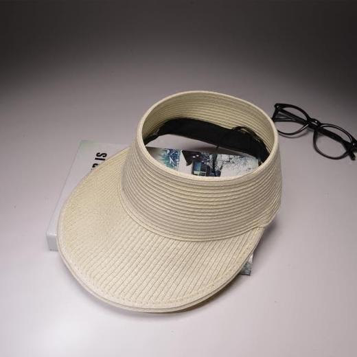 【帽子】欧美大檐草帽空顶帽黑色鸭舌帽遮阳帽太阳帽户外出游度假帽女潮 商品图8