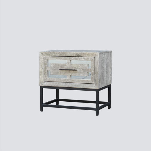 NS家居nsfurniture卧室进口实木床头柜小边柜NSST-25943 End Table 商品图1