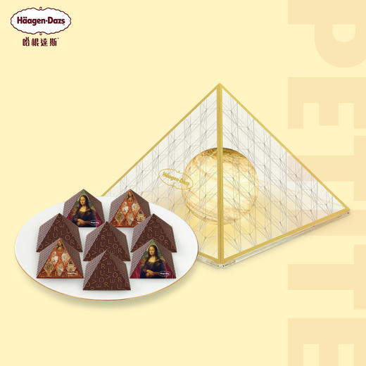 【哈根达斯】中秋月饼冰淇淋卢浮映月卢浮宫宫殿造型高档送礼提货券 商品图3