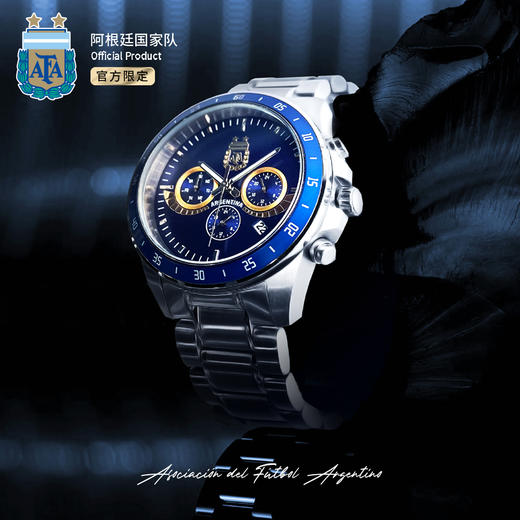 阿根廷国家队官方商品丨高端限定 潘帕斯之鹰腕表 梅西迷商务手表 商品图0