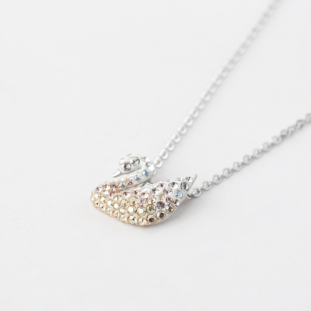 Swarovski施华洛世奇正品项链女渐变天鹅非纯银锁骨链官网5215034