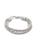 北京仓｜Emanuele Bicocchi-Ice Chain And Braided-混合 编织 手链（冰白色）［意大利设计师］ 商品缩略图1