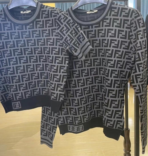 老花针织圆领衫 商品图9