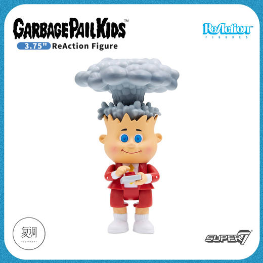 现货 Super7 垃圾桶小子 GPK 红色版 Adam Bomb挂卡 复古 潮流玩具 摆件 商品图5