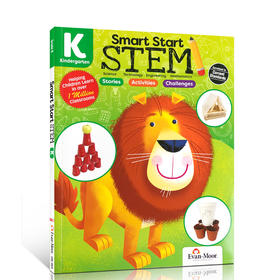 【Grade K】幼儿园大班Evan Moor出版美国加州教材课本Smart Start STEM grade K聪慧启蒙学科练习册