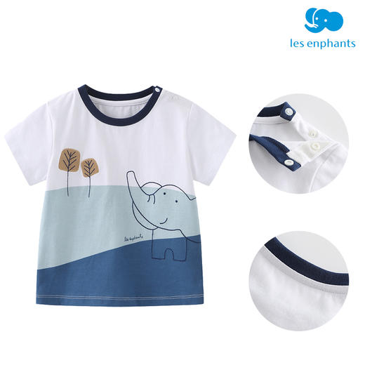 丽婴房-童衣类（夏）E1上衣\背心式上衣白色\米白 商品图3