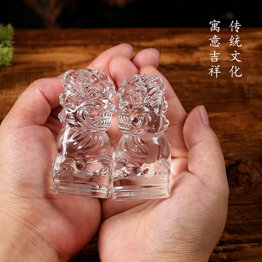 水晶狮子一对 商品图3