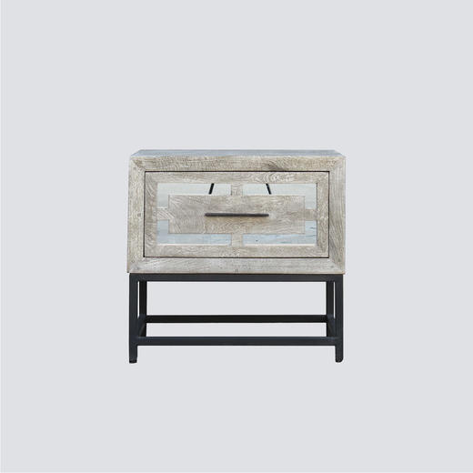 NS家居nsfurniture卧室进口实木床头柜小边柜NSST-25943 End Table 商品图0