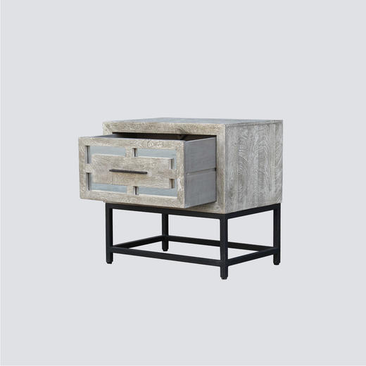 NS家居nsfurniture卧室进口实木床头柜小边柜NSST-25943 End Table 商品图2