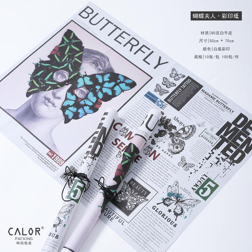 卡啦系列--画报蝴蝶夫人--梦蝶（牛皮） 商品图1