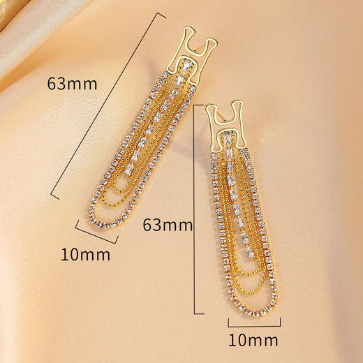 Winy流光错耳钉送女友闺蜜节日生日礼物 商品图3