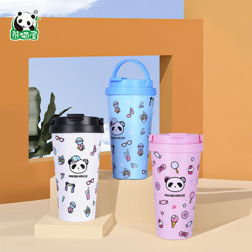 熊猫屋PANDAHOUSE 潮萌随行杯 多色可选 商品图0