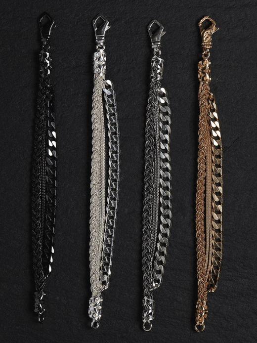 北京仓｜Emanuele Bicocchi-Ice Chain And Braided-混合 编织 手链（冰白色）［意大利设计师］ 商品图2