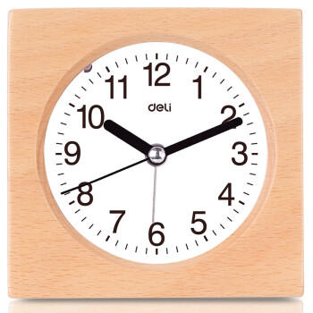 得力闹钟8816木纹（4寸） 商品图3