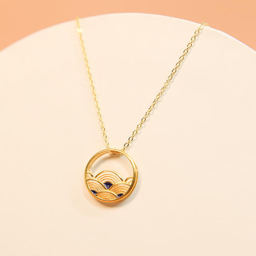 【宫廷系列】饮水鸟  手工花丝镶嵌 项链耳钉耳坠手镯饰品 银镀金 珐琅彩 天然珍珠 商品图11