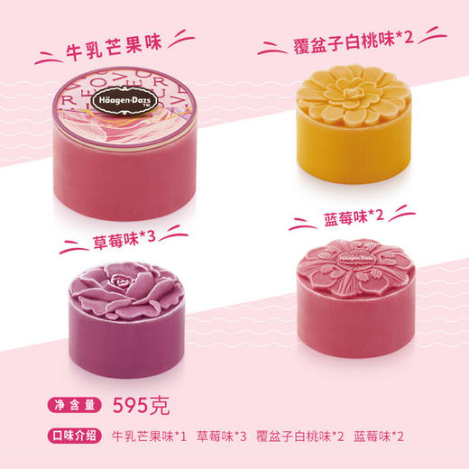 【哈根达斯】中秋月饼冰淇淋彩云追月果味冰皮月饼高档新款礼品提货券 商品图2