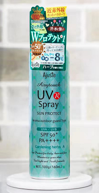 爱伽丝防晒喷雾田园（绿色）160ml