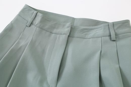 MAISON COVET 自有品牌 薄荷绿廓形中裤 商品图6