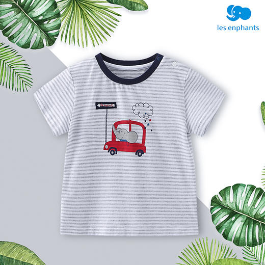 丽婴房-童衣类（夏）E1上衣\背心式上衣白色\米白 商品图1