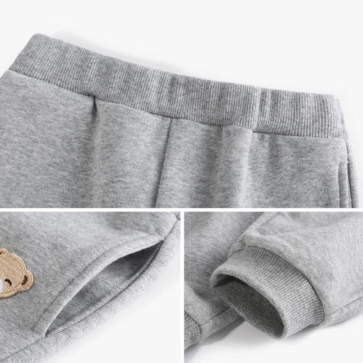 【90-150】男女童春秋休闲百搭卫裤裤子精典泰迪 商品图5