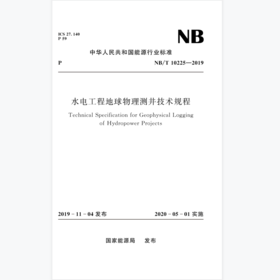 水电工程地球物理测井技术规程 ( NB/T 10225—2019)