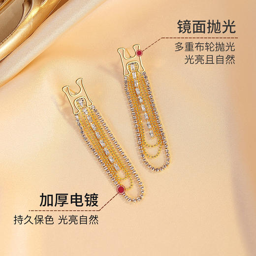 Winy流光错耳钉送女友闺蜜节日生日礼物 商品图2