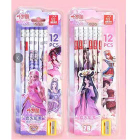 【5.9元/板】佳美精装叶罗丽/奥特曼12支装HB铅笔