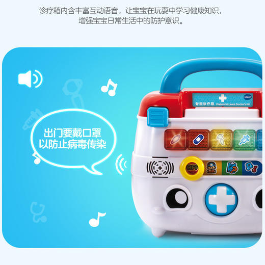 伟易达儿童智能诊疗箱小医生玩具工具箱宝宝仿真医生护士过家家 商品图3