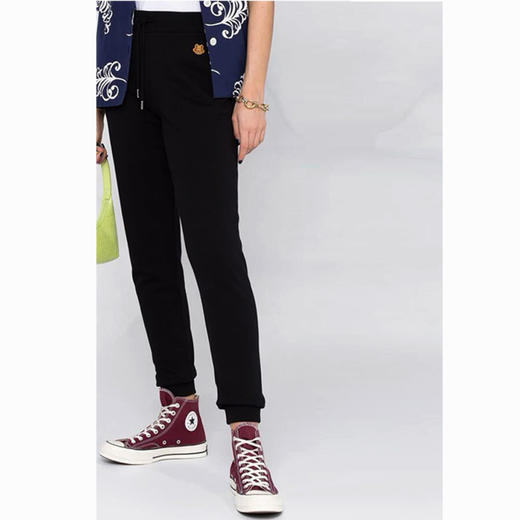 【一】KENZO 高田贤三 小虎头 女运动裤 黑色 FB52 PA722 4ML 99 商品图1