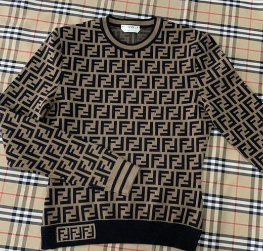 老花针织圆领衫 商品图8