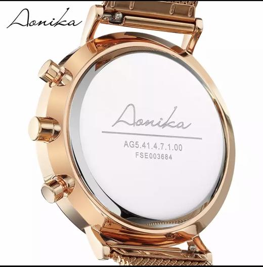 1F【奥尼卡】(AONIKA)手表男士超薄石英表情侣表潮流时尚简约防水男腕表AG5.41.4.7.1.00 商品图2