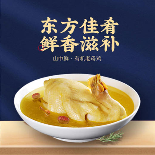 山中鲜有机老母鸡2只（无内脏） 商品图1