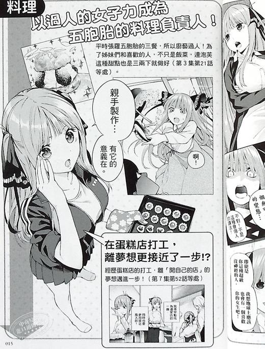 【中商原版】漫画 五等分的新娘角色设定数据书 二乃（全）春场 葱 台版漫画书 东立 商品图5