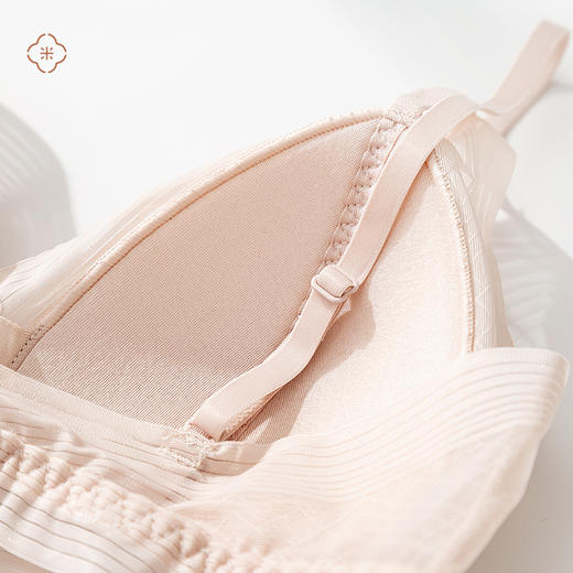 代发 米马成衣  柔软无骨舒适裸感真丝文胸  大胸小胸一起入 商品图2