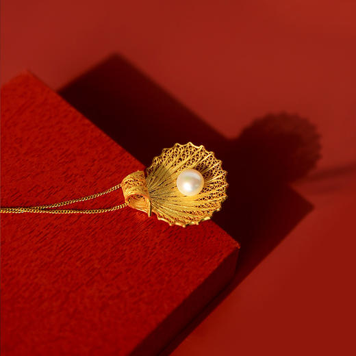 【宫廷系列】饮水鸟  手工花丝镶嵌 项链耳钉耳坠手镯饰品 银镀金 珐琅彩 天然珍珠 商品图1