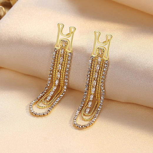 Winy流光错耳钉送女友闺蜜节日生日礼物 商品图0