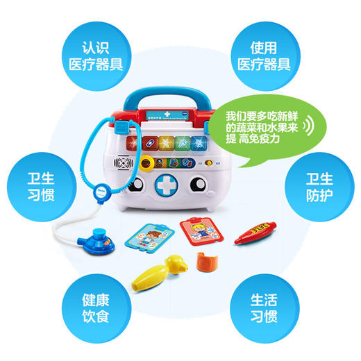 伟易达儿童智能诊疗箱小医生玩具工具箱宝宝仿真医生护士过家家 商品图4