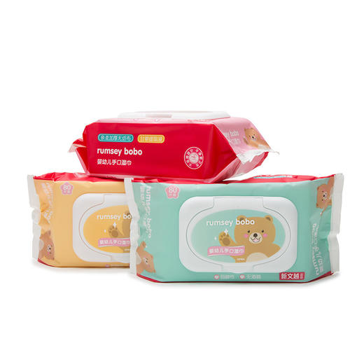 （积分兑换）bobo婴儿手口湿巾25抽*4 商品图0