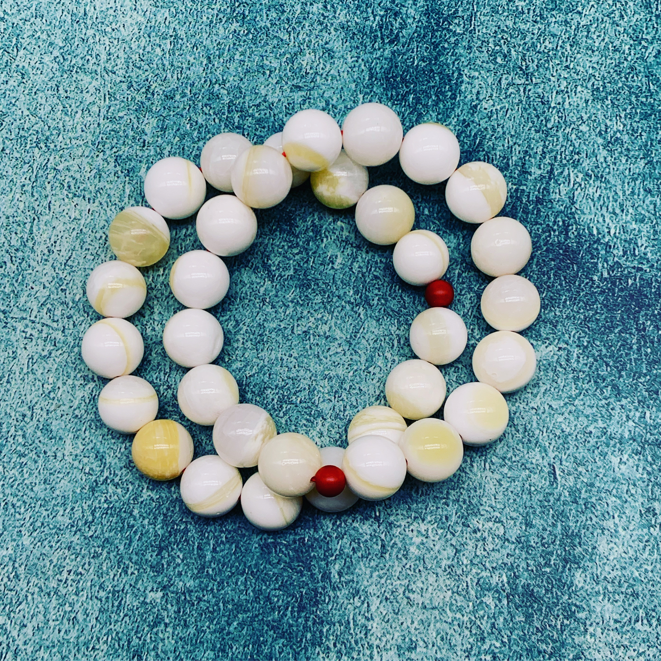 【深海大贝壳】深海大金丝1单圈手串。